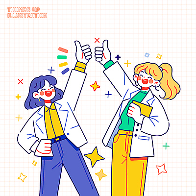 전신 여자 허리손 일러스트 미소 들기 정장 성인 두명 반짝임 손들기 직장인 문서 긍정 따봉 성인여자만 일러캐릭터 AI파일 직업 캐릭터 옷 포즈 컨셉 모션 표정 사람 최고 여자만 성인만 파일형식 벡터