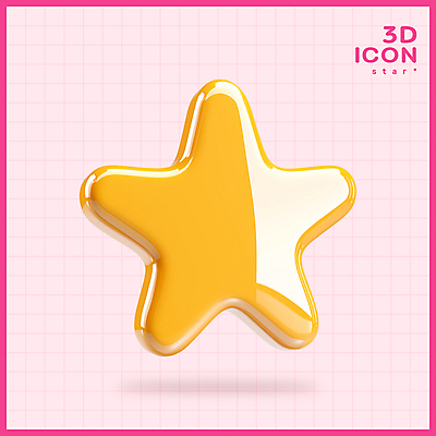 PSD 아이콘 별 분홍색 사람없음 3D아이콘 3D 오브젝트 광택 편집3D 자연요소 컬러 디지털합성 파일형식