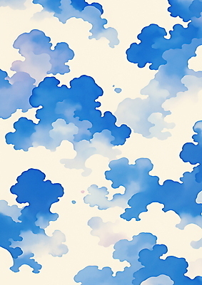 JPG 백그라운드 패턴 일러스트 추상 수채화 사람없음 파란색 흰색 번짐 부드러움 국내일러스트 AI일러스트 AI콘텐츠 컬러 무늬 감각 파일형식 효과