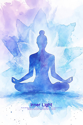 전신 PSD 여자 실루엣 일러스트 수채화 한명 성인 평화 보라색 고요 요가자세 호흡 균형 명상 번짐 성인여자한명만 국내일러스트 1 컬러 포즈 컨셉 요가 촬영기법 사람 여자한명만 성인여자만 파일형식 효과