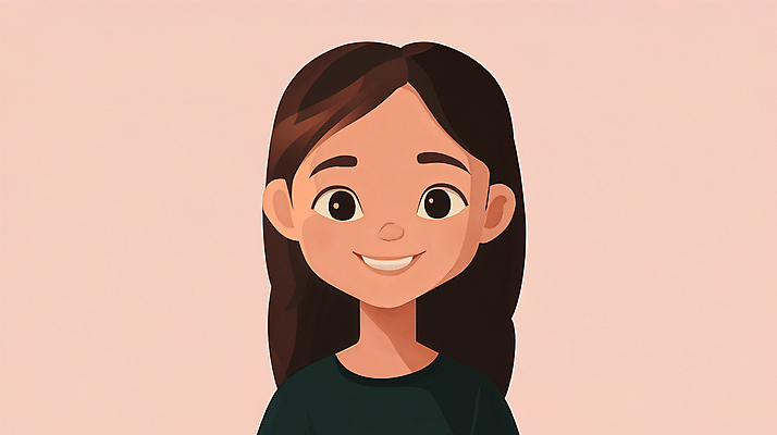 PSD 여자 행복 얼굴 어린이 분홍색 일러스트 한명 미소 소녀 상반신 세대 초상화 소녀한명만 국내일러스트 1 감정 컬러 표정 사람 신체부위 그림 여자한명만 소녀만 파일형식