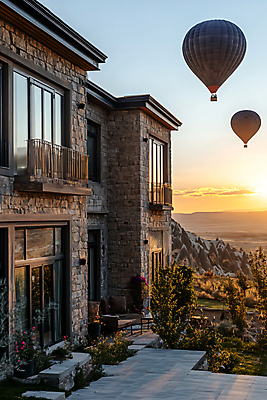 JPG 식물 편집이미지 해외풍경 해외여행 자연 하늘 호텔 휴식 주택 사람없음 노을 발코니 열기구 튀르키예 편집실사 AI포토 AI콘텐츠 자연요소 해외 아시아 여행 컨셉 항공교통 숙소 풍경 건물 CG 생태계 파일형식