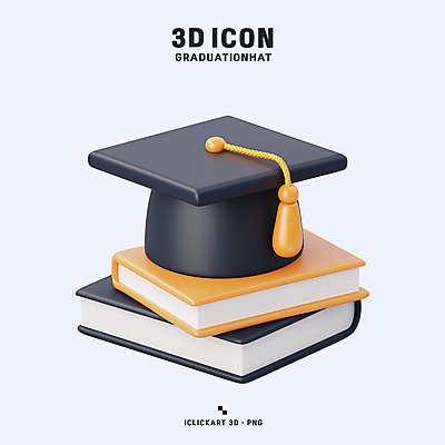 PSD 아이콘 학사모 졸업식 사람없음 책 3D아이콘 3D 쌓기 검은색 교양 축하 학위 편집3D 모자_잡화 교육 컬러 컨셉 졸업 모션 디지털합성 파일형식