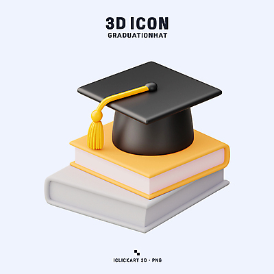 PSD 아이콘 학사모 졸업식 사람없음 책 3D아이콘 3D 쌓기 검은색 교양 축하 학위 편집3D 모자_잡화 교육 컬러 컨셉 졸업 모션 디지털합성 파일형식
