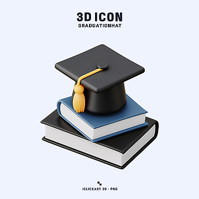 PSD 아이콘 학사모 졸업식 사람없음 책 3D아이콘 3D 쌓기 검은색 교양 축하 학위 편집3D 모자_잡화 교육 컬러 컨셉 졸업 모션 디지털합성 파일형식