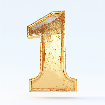 JPG 편집이미지 1 사람없음 숫자 3D 금속 금색 우승 황금 오브젝트 광택 엘리먼트 편집3D AI컴퓨터그래픽 AI콘텐츠 문자 컬러 재질 최고 디지털합성 파일형식