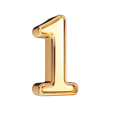 JPG 편집이미지 1 사람없음 숫자 3D 금속 금색 우승 황금 오브젝트 광택 엘리먼트 편집3D AI컴퓨터그래픽 AI콘텐츠 문자 컬러 재질 최고 디지털합성 파일형식