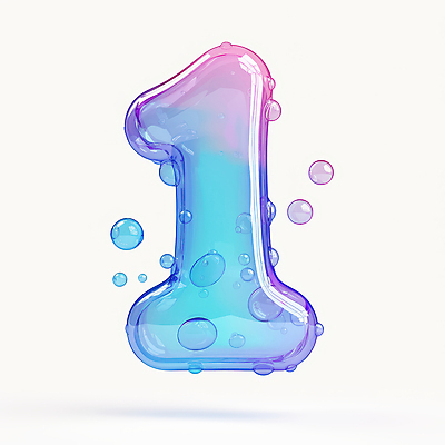 JPG 편집이미지 1 하늘색 사람없음 숫자 3D 우승 투명 비눗방울 오브젝트 광택 그라데이션 버블 비누거품 엘리먼트 편집3D AI컴퓨터그래픽 AI콘텐츠 문자 파란색 거품 최고 디지털합성 파일형식