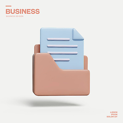 PSD 아이콘 분홍색 비즈니스 사람없음 3D아이콘 3D 오브젝트 문서 폴더 엘리먼트 편집3D 컬러 디지털합성 파일 파일형식