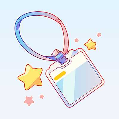 별 일러스트 사람없음 컬러풀 귀여움 이름표 키치 국내일러스트 AI파일 자연요소 컬러 컨셉 파일형식 벡터