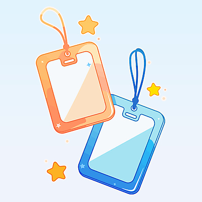 별 하늘색 일러스트 사람없음 귀여움 주황색 이름표 키치 국내일러스트 AI파일 자연요소 컬러 컨셉 파란색 파일형식 벡터