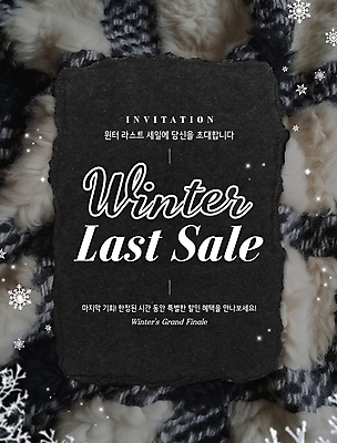 PSD 편집이미지 배너 겨울 패턴 텍스트 프레임 흑백 사람없음 반짝임 세일 눈송이 메시지 질감 체크무늬 심플 초대 마지막 이미지편집 계절 무늬 모션 눈_날씨 촬영기법 파일형식