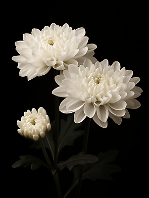 JPG 편집이미지 국화 사람없음 검은색 어둠 흰색 장례 근조 조문 추모 상조 편집실사 AI포토 AI콘텐츠 꽃 컬러 CG 파일형식