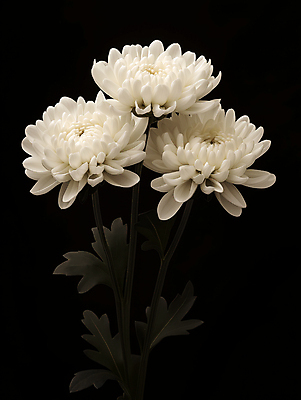 JPG 편집이미지 국화 사람없음 검은색 어둠 흰색 장례 근조 조문 추모 상조 편집실사 AI포토 AI콘텐츠 꽃 컬러 CG 파일형식