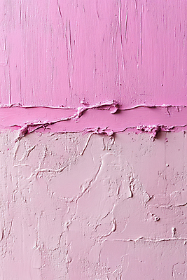 JPG 편집이미지 벽 백그라운드 사람없음 빨간색 균열 질감 핑크리본 편집실사 AI포토 AI콘텐츠 리본 컬러 모션 CG 파일형식