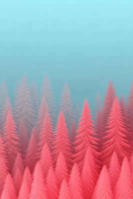 JPG 나무 편집이미지 분홍색 하늘색 자연 하늘 사람없음 편집실사 AI컴퓨터그래픽 AI콘텐츠 식물 컬러 파란색 CG 생태계 파일형식