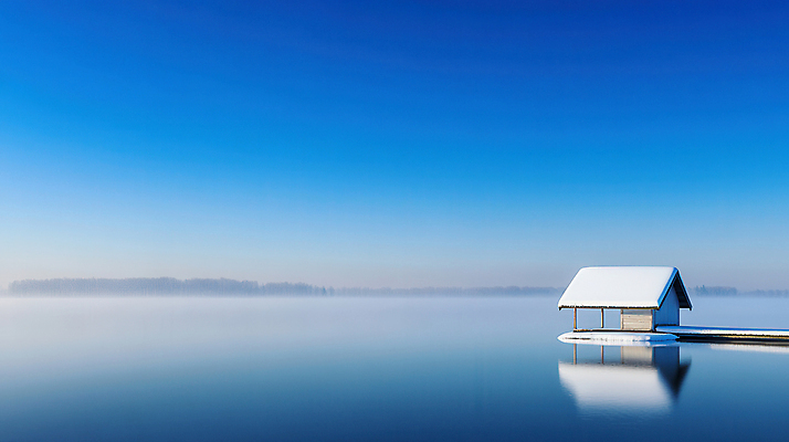 JPG 편집이미지 호수 자연 하늘 주택 북유럽 사람없음 파란색 반사 고요 눈 겨울풍경 설산 눈덮임 편집실사 AI포토 AI콘텐츠 자연요소 유럽 컬러 컨셉 겨울 날씨 산 풍경 건물 CG 생태계 파일형식