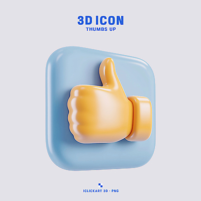 PSD 아이콘 하늘색 사람없음 3D아이콘 노란색 3D 확인 손모양 따봉 동의 좋음 편집3D 모양 컬러 컨셉 파란색 최고 디지털합성 파일형식 손_신체부위