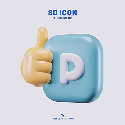 PSD 아이콘 하늘색 사람없음 3D아이콘 노란색 3D 확인 손모양 따봉 동의 좋음 편집3D 모양 컬러 컨셉 파란색 최고 디지털합성 파일형식 손_신체부위