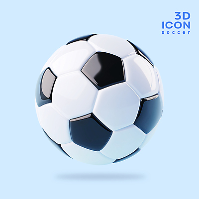 PSD 아이콘 스포츠 축구공 사람없음 3D아이콘 운동 3D 축구 오브젝트 광택 엘리먼트 편집3D 공 축구용품 건강 구기 디지털합성 파일형식