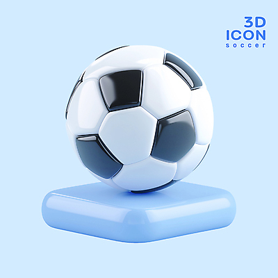 PSD 아이콘 스포츠 축구공 사람없음 3D아이콘 운동 3D 축구 오브젝트 광택 엘리먼트 편집3D 공 축구용품 건강 구기 디지털합성 파일형식
