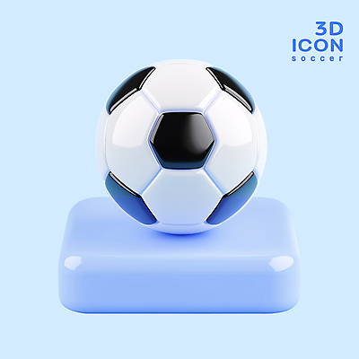 PSD 아이콘 스포츠 축구공 사람없음 3D아이콘 운동 3D 축구 오브젝트 광택 엘리먼트 편집3D 공 축구용품 건강 구기 디지털합성 파일형식