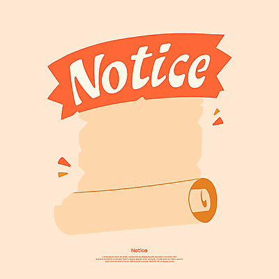종이 일러스트 사람없음 두루마리 알림 공지사항 베이지색 카피스페이스 국내일러스트 AI파일 컬러 공백 파일형식 벡터