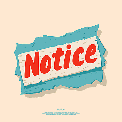 일러스트 사람없음 팻말 알림 질감 공지사항 베이지색 국내일러스트 AI파일 컬러 프레임 파일형식 벡터