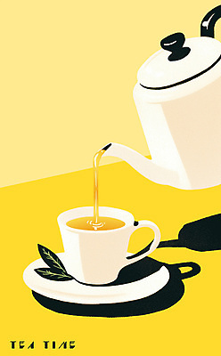 PSD 일러스트 그림자 사람없음 노란색 풀 붓기 찻잔 다도 찻주전자 컵받침 판화 허브차 국내일러스트 식물 컬러 모션 주전자 잔 미술 차_음료 예절 받침대 파일형식