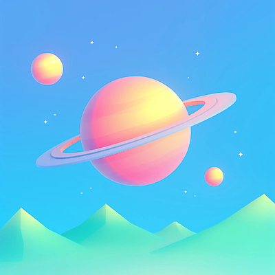 JPG 일러스트 자연 하늘 산 풍경 사람없음 파란색 반짝임 행성 상상력 초현실주의 국내일러스트 AI일러스트 AI콘텐츠 컬러 모션 우주 생태계 파일형식