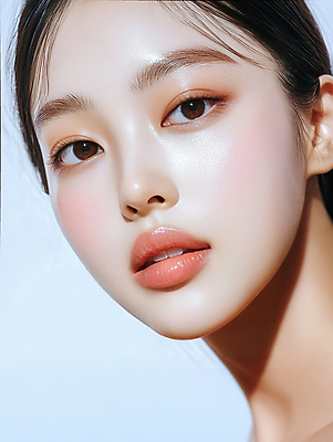 JPG 모델 편집이미지 여자 한명 상반신 성인 화장 뷰티 피부미인 의료성형뷰티 성인여자한명만 편집실사 AI인물포토 AI콘텐츠 1 사람 CG 여자한명만 성인여자만 파일형식 AI포토