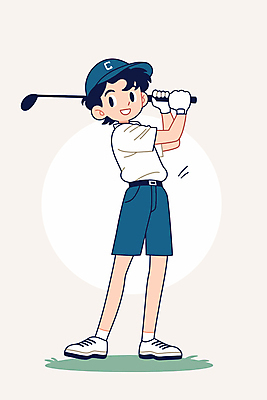 전신 남자 장갑 골프 일러스트 청소년 한명 웃음 들기 잔디 골프채 골퍼 프로 십대남자한명만 일러캐릭터 AI파일 식물 캐릭터 1 잡화 모션 운동선수 골프용품 표정 사람 구기 남자한명만 십대남자만 파일형식 벡터