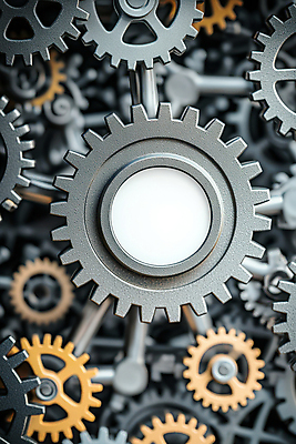 JPG 편집이미지 사람없음 금속 기계 회색 네트워크 부속품 톱니바퀴 기어 편집실사 AI컴퓨터그래픽 AI콘텐츠 컬러 재질 CG 오브젝트 파일형식