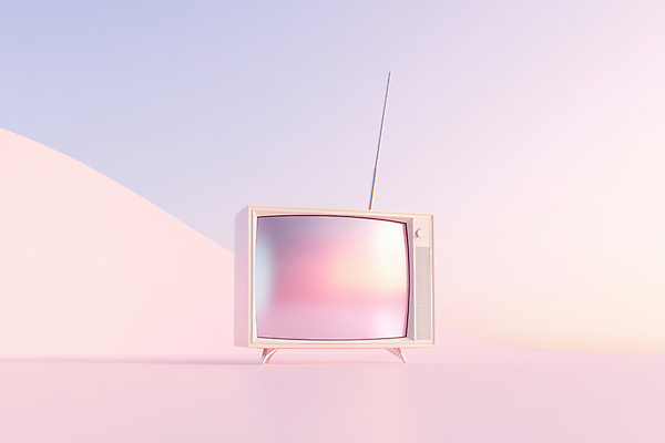JPG 편집이미지 분홍색 안테나 사람없음 3D 텔레비전 빈티지 오브젝트 복고 감성 파스텔톤 편집실사 편집3D AI컴퓨터그래픽 AI콘텐츠 컬러 컨셉 통신 전자제품 디지털합성 CG 파일형식