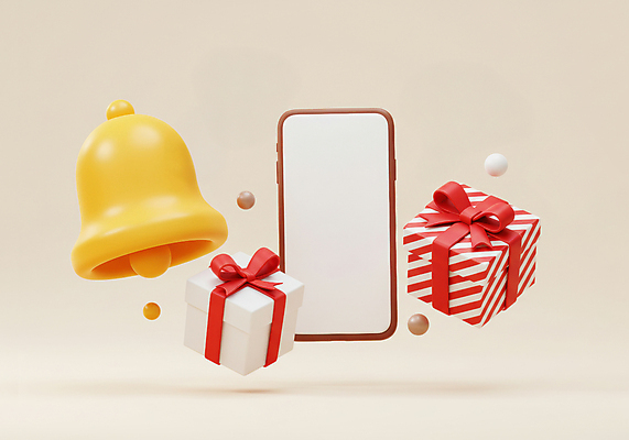 JPG 편집이미지 리본 사람없음 선물상자 스마트폰 쇼핑 종 원형 알림 적립 편집3D AI컴퓨터그래픽 AI콘텐츠 도형 선물 핸드폰 스마트기기 상자 3D 파일형식