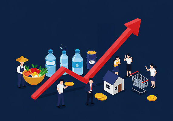 JPG 전신 여자 남자 화살표 일러스트 주택 여러명 성인 동전 쇼핑카 샐러드 농부 남색 생수 상승 경기침체 기름통 성인만 인플레이션 국내일러스트 AI일러스트 AI콘텐츠 직업 음식 컬러 다수 컨셉 돈 통 사람 건물 경제 쇼핑 카트 물병 파일형식
