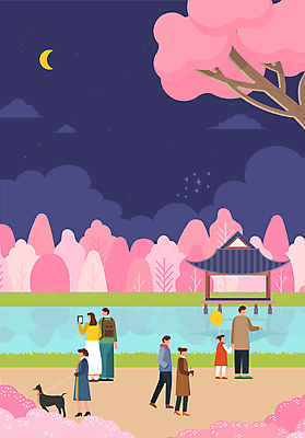 전신 커플 여자 남자 호수 어린이 일러스트 가족 밤하늘 들기 소녀 여러명 성인 스마트폰 봄풍경 산책 달 벚나무 강아지 정자 풍선 목줄 국내일러스트 AI파일 자연요소 나무 건축물 다수 관계 모션 하늘 휴식 사람 풍경 핸드폰 스마트기기 반려동물 봄 벚꽃 개 야간 파일형식 벡터 반려용품