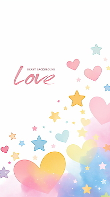 PSD 별 일러스트 사랑 사람없음 컬러풀 로맨틱 하트백그라운드 번짐 카피스페이스 국내일러스트 자연요소 감정 컬러 백그라운드 컨셉 공백 하트 파일형식 효과