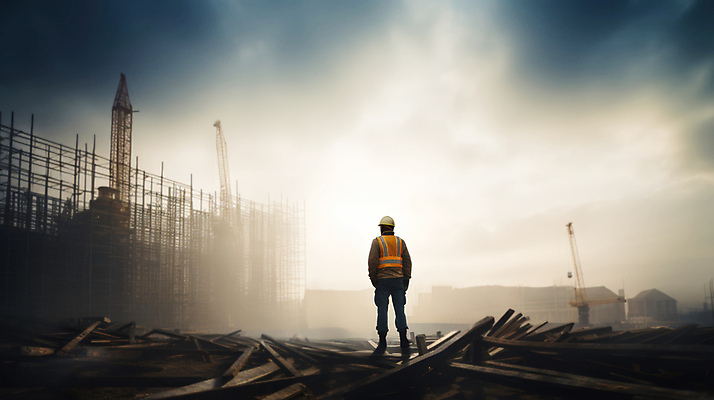 JPG 편집이미지 남자 건축 하늘 노동자 건설업 공사 한명 성인 건설현장 안전모 안전조끼 성인남자한명만 건설근로자 편집실사 AI포토 AI콘텐츠 직업 1 산업 사람 헬멧 안전장비 CG 남자한명만 성인남자만 파일형식