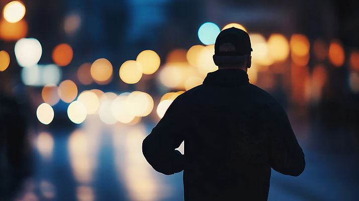 JPG 편집이미지 남자 한명 상반신 성인 달리기 운동 도시 야간 보케 러닝 캡모자 의료성형뷰티 성인남자한명만 편집실사 AI인물포토 AI콘텐츠 자연요소 모자_잡화 1 모션 건강 사람 CG 남자한명만 성인남자만 파일형식 AI포토