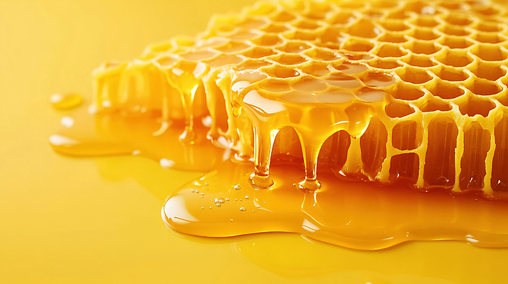 JPG 편집이미지 사람없음 노란색 흐름 벌집 벌꿀 편집실사 AI컴퓨터그래픽 AI콘텐츠 컬러 컨셉 CG 꿀 파일형식