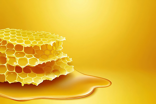JPG 편집이미지 사람없음 노란색 흐름 벌집 벌꿀 편집실사 AI컴퓨터그래픽 AI콘텐츠 컬러 컨셉 CG 꿀 파일형식