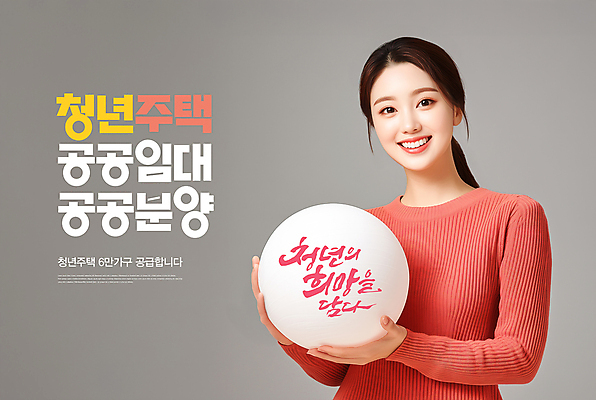 PSD 편집이미지 여자 공 주택 한명 미소 들기 상반신 청년 분양 임대 의료성형뷰티 청년여자한명만 청년주택 공공임대 청년정책 이미지편집 1 모션 부동산 표정 사람 성인 건물 경제 복지 임대주택 여자한명만 청년여자만 파일형식 청년주거지원사업