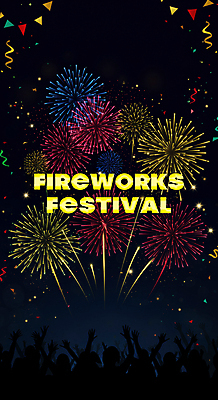 PSD 편집이미지 실루엣 리본 야경 밤하늘 불꽃놀이 빛 반짝임 검은색 축제 만세 군중 꽃가루 가랜드 이미지편집 컬러 모션 놀이 하늘 촬영기법 사람 야간 가루 파티용품 파일형식 풍경_경치