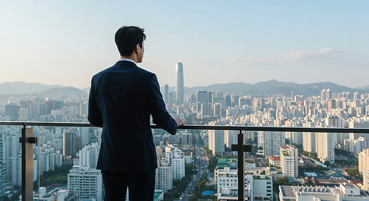 JPG 구름 편집이미지 응시 남자 난간 하늘 산 한명 정장 빌딩 성인 건물 도시풍경 잡기 비즈니스맨 의료성형뷰티 성인남자한명만 편집실사 AI인물포토 AI콘텐츠 자연요소 1 건축물 시선 옷 비즈니스 모션 사람 풍경 도시 직장인 CG 남자한명만 성인남자만 파일형식 AI포토