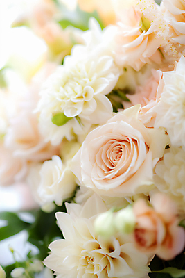 JPG 편집이미지 꽃다발 나뭇잎 선물 사람없음 장미 봄 로맨틱 빈티지 달리아 화사함 편집실사 AI포토 AI콘텐츠 계절 꽃 컨셉 잎 CG 파일형식