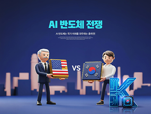 전신 PSD 편집이미지 노년 남자 미래 한국 들기 정장 빌딩 성인 두명 파란색 미국 경쟁 대립 도시 전쟁 하이테크 반도체 반도체산업 남자만 미래산업 AI_인공지능 이미지편집 옷 산업 아시아 컬러 컨셉 북아메리카 모션 기술 사람 건물 파일형식