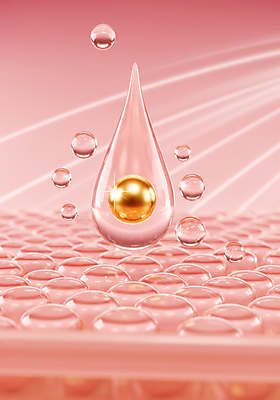 JPG 편집이미지 세포 사람없음 반짝임 물방울 디지털합성 피부관리 리프팅 콜라겐 탄력 피부층 편집실사 AI컴퓨터그래픽 AI콘텐츠 모션 뷰티 피부 CG 단백질 파일형식