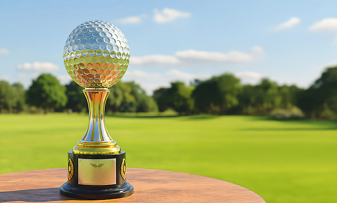 JPG 나무 편집이미지 골프장 필드 하늘 잔디 사람없음 우승 트로피 나무탁자 시상 편집실사 AI컴퓨터그래픽 AI콘텐츠 식물 골프 스포츠시설 탁자 최고 상_우승 CG 파일형식