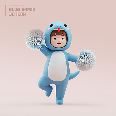 전신 PSD 편집이미지 여자 분홍색 응원 새해 3D캐릭터 한명 웃음 들기 성인 3D 응원수술 다리들기 성인여자한명만 2025년 동물옷 을사년 편집3D 푸른뱀 캐릭터 1 옷 컬러 모션 표정 사람 응원용품 뱀 연도 디지털합성 여자한명만 성인여자만 파일형식